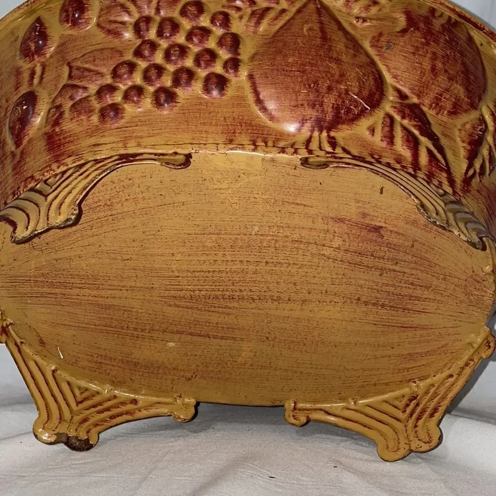 Metal Basket  with fruit decor